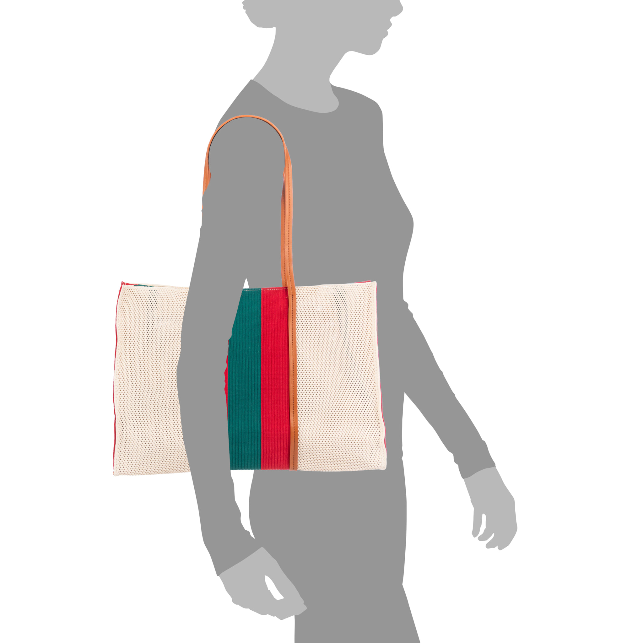 Borbore Bolso shopper Mujer. Fabricado en rafia sintética entrelazada.