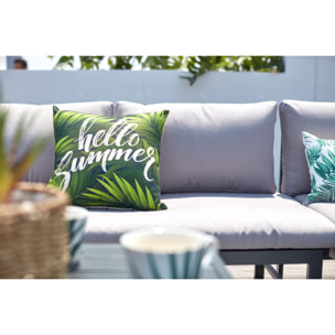 Salon de jardin en aluminium Gris KATI