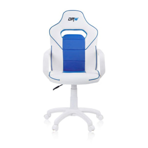 Silla gaming DRW Blanco - Azul DRW