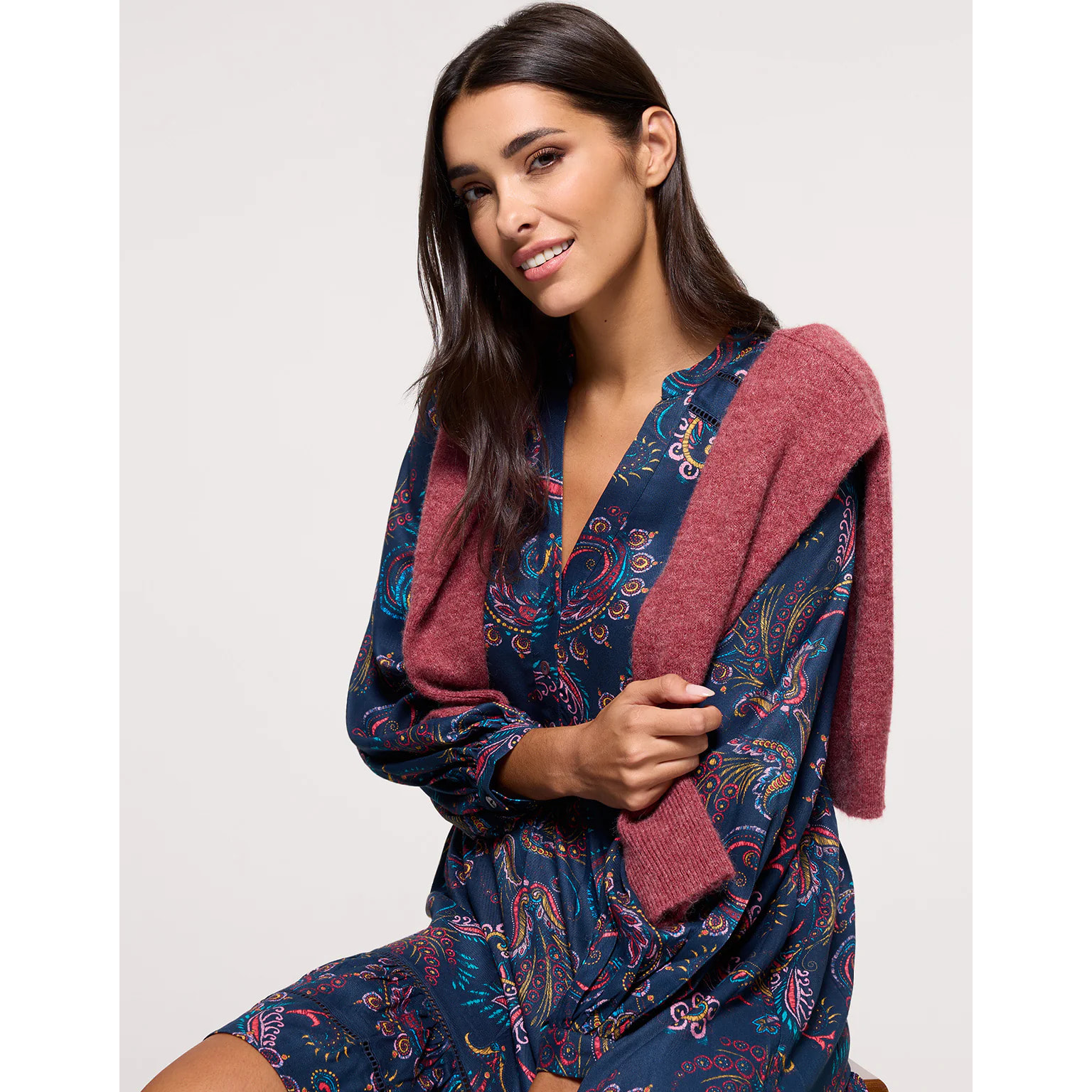 Vestido corto Azul Marino - Heridress