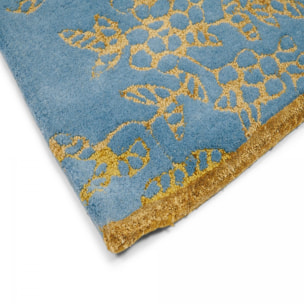 Tapis salon et chambre fait à la main en laine motif floral VAHA