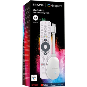 Passerelle multimédia STRONG LEAP-NEVE Stick Google TV 4K Chromecast