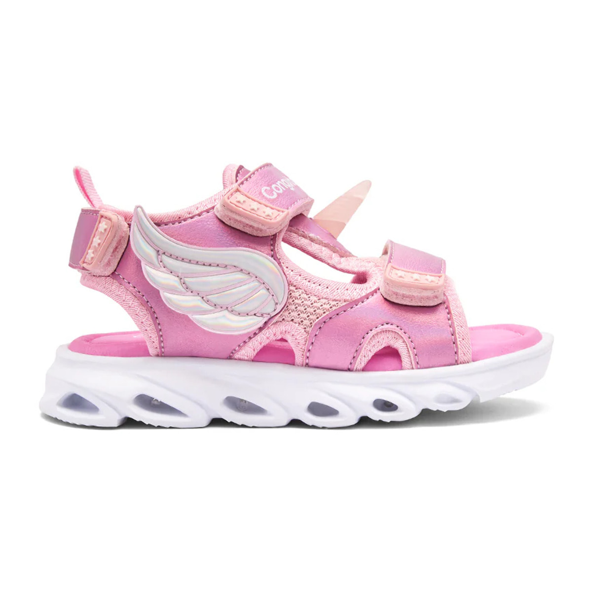 Sandalias Pink Wings de Niña Con Detalles de Unicornio