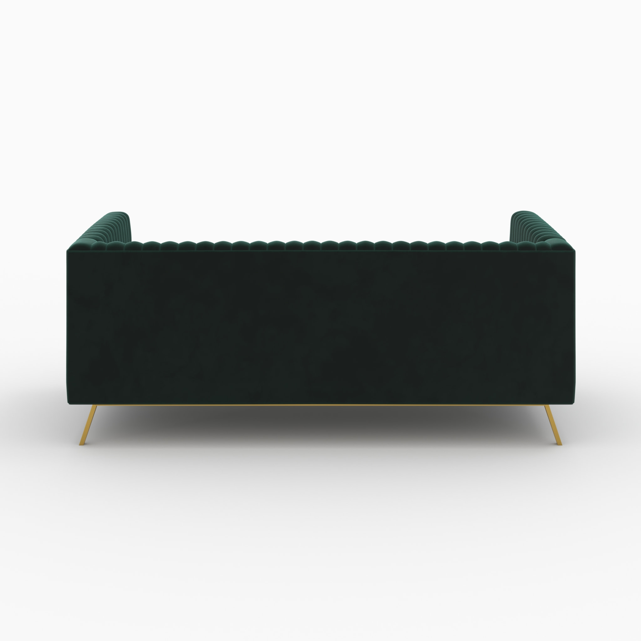 Ensemble canapés en velours vert 5 places - Gatsby