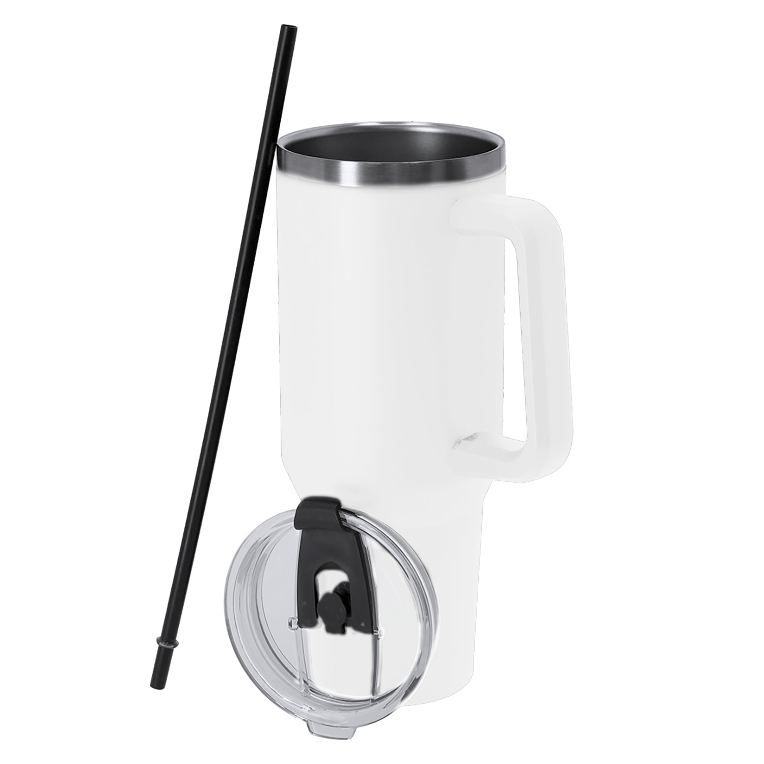 Jarra térmica de 1,2 L de capacidad en Acero Inoxidable Reciclado. Cuenta con doble sistema de bebida, orificio con cierre hermético y pajita integrada. Libre de BPA.