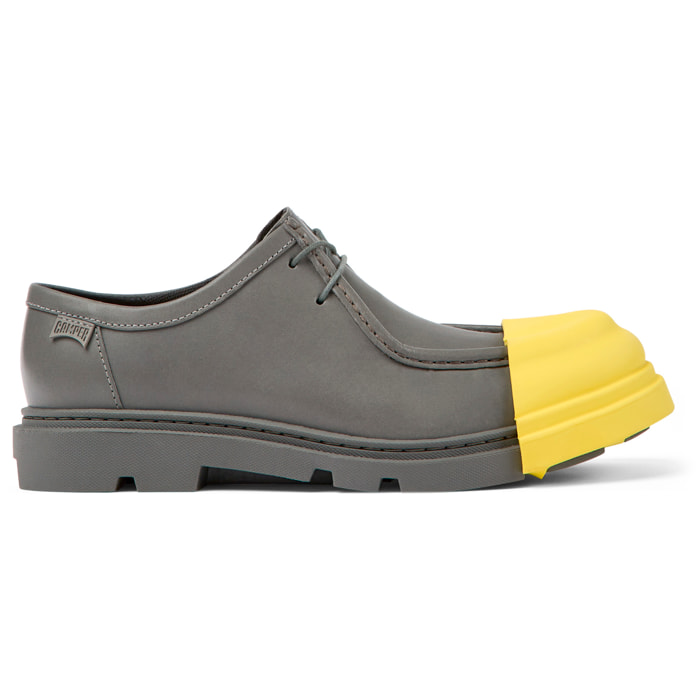 Zapatos de cordones - CAMPER Junction - Gris - Cuero liso