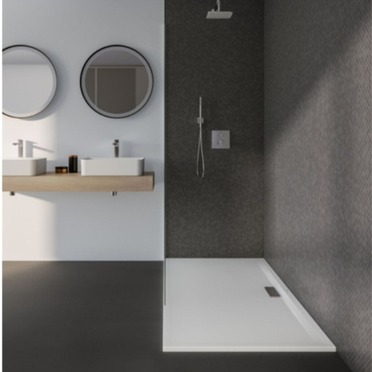 IDEAL STANDARD Receveur antidérapant 120 X 70 Ultra Flat New acrylique rectangle blanc