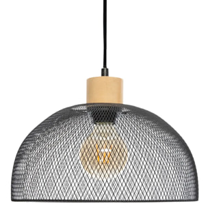 Suspension "Sam" métal noir D30cm