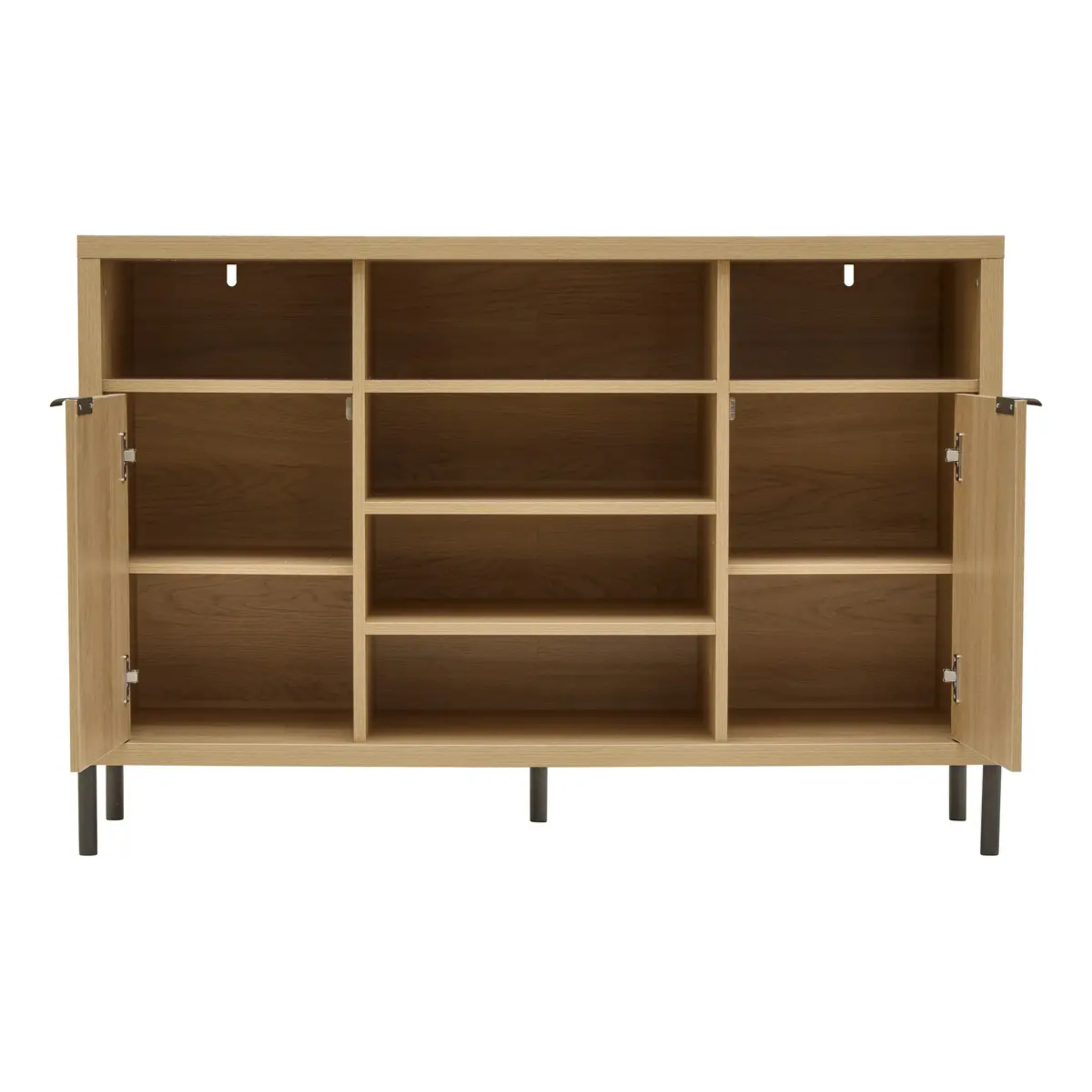 Buffet Alvo rectangulaire 39,5x120,5cm 2 portes beige