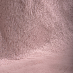 AVA - Tapis doux à poils longs lavable en machine - Rose