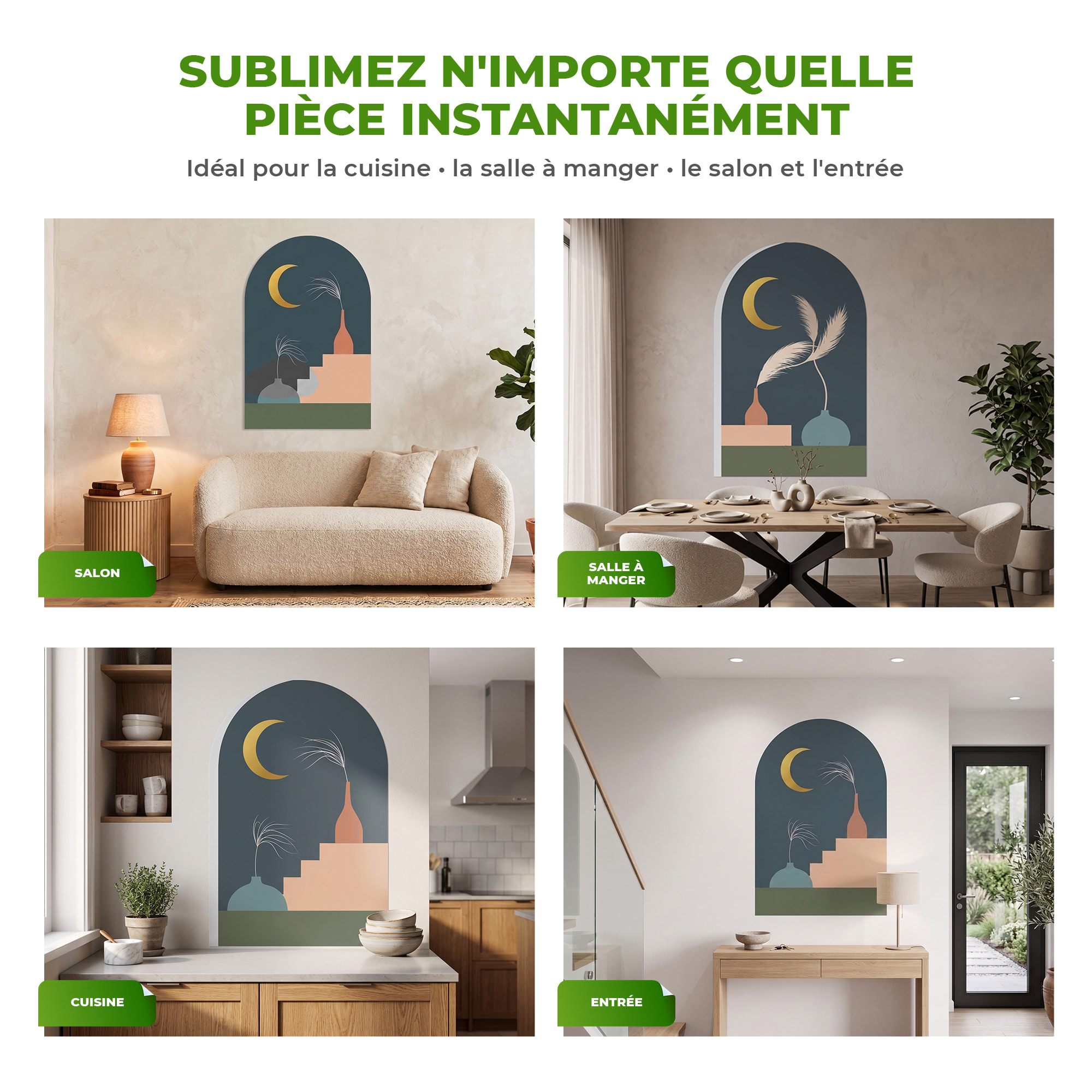 Papier peint intissé pré-encollé fresques géantes - ARCHE NUIT PAISIBLE