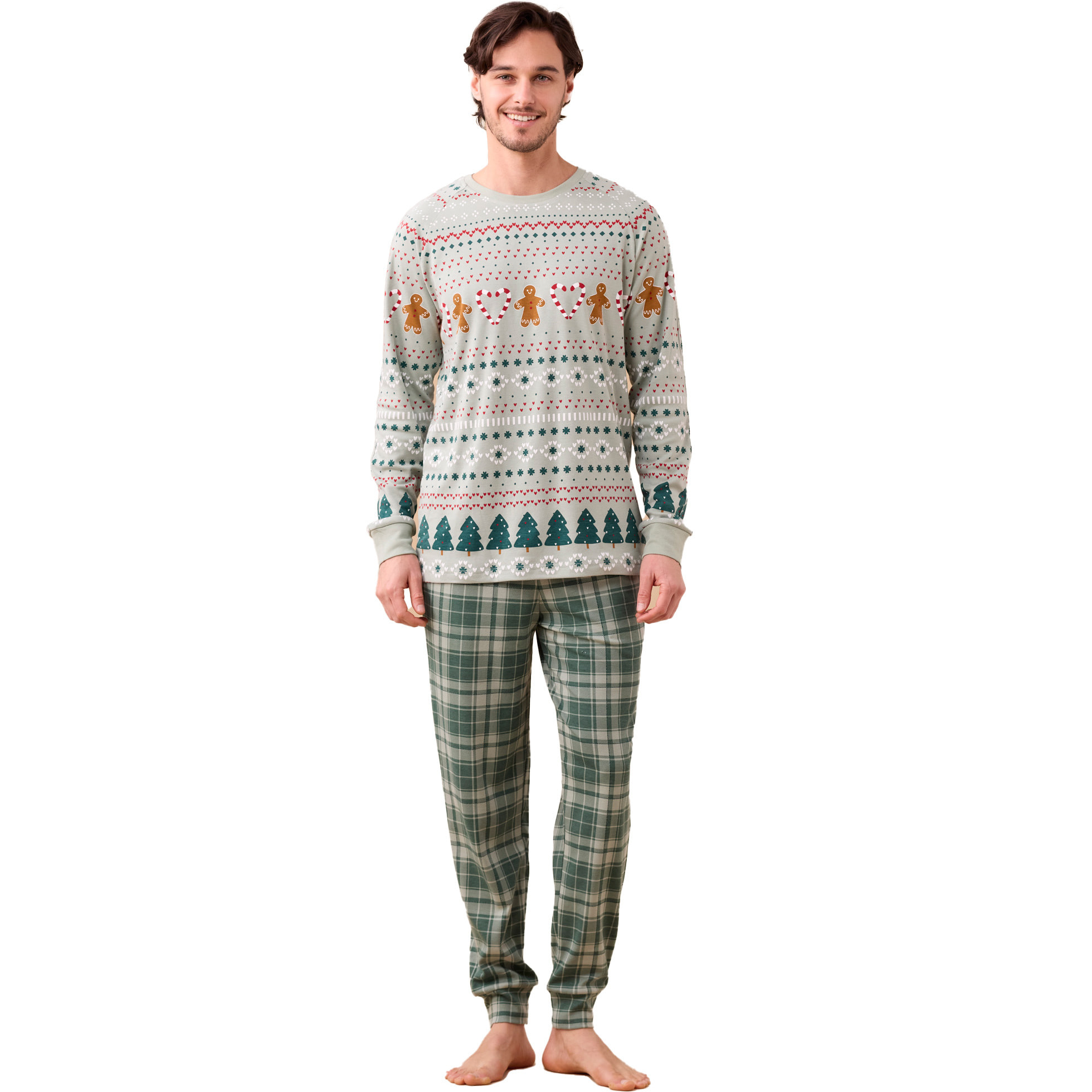 Pigiama uomo caldo cotone articolo natale. Noidinotte