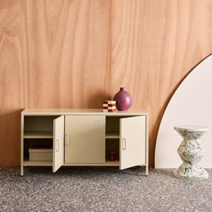 Meuble TV industriel métal 3 portes 120cm ALABAMA