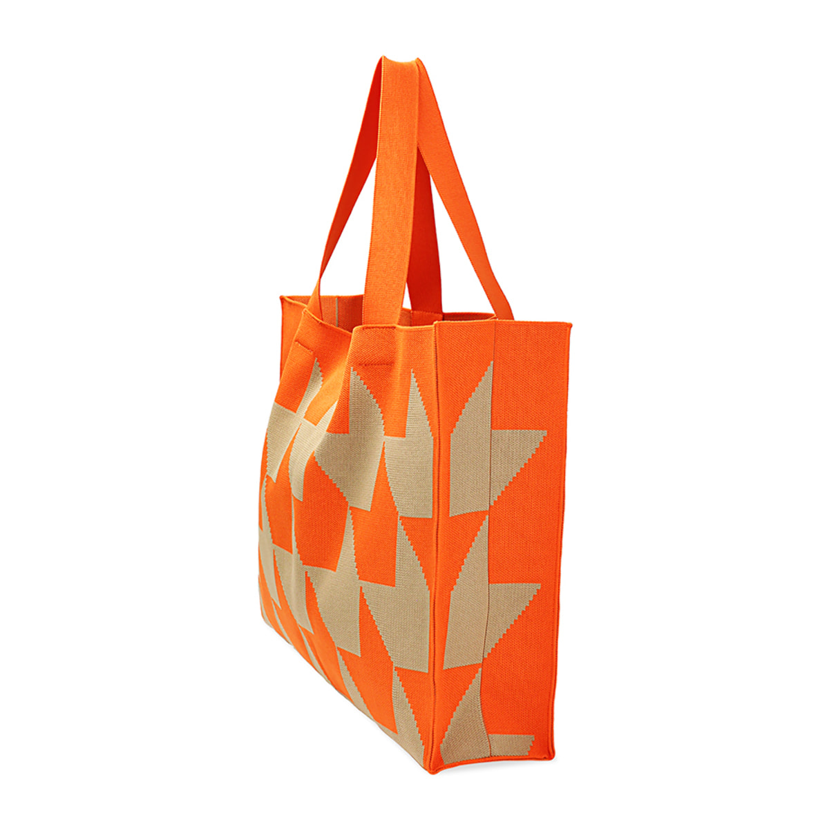 Bolso de hombro naranja de tela