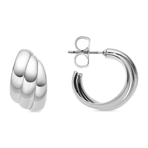 Pendientes acabado plata