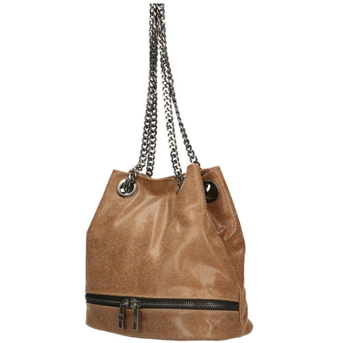 Borsa a secchiello da donna - Modello Sérénité - Vera pelle - 32.0 x 28.0 x 13.0 cm