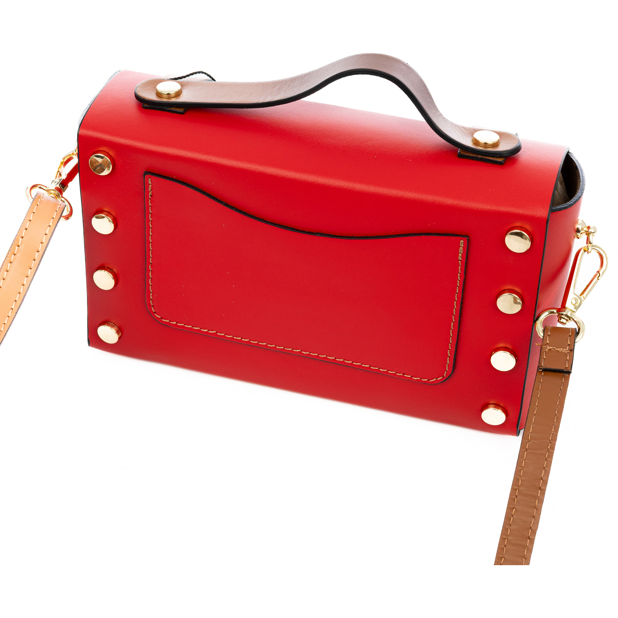 Bernareggio Bolso bandolera Mujer. Piel auténtica Ruga.