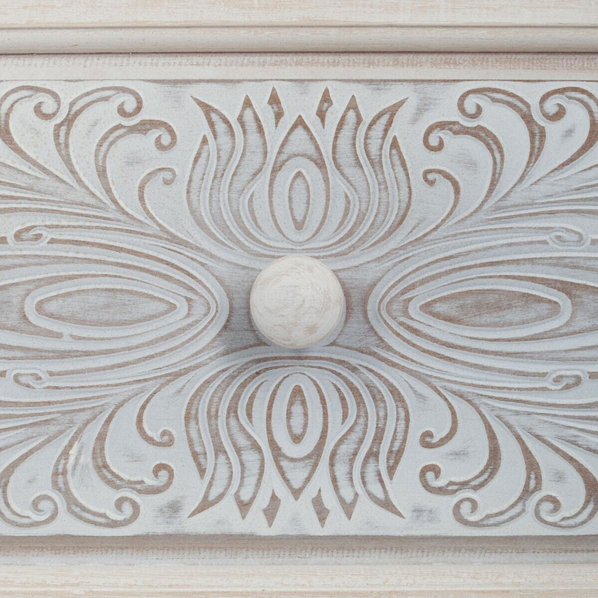 Cómoda cajonera blanca de 3 cajones para tu almacenamiento|l. 48 x p. 34 x h. 80 cm