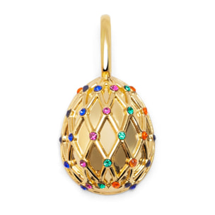 Charm Easter Egg Colors Baño Oro