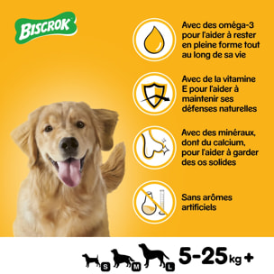 PEDIGREE Biscrok Biscuits croquants multi mix pour chien 12x500g