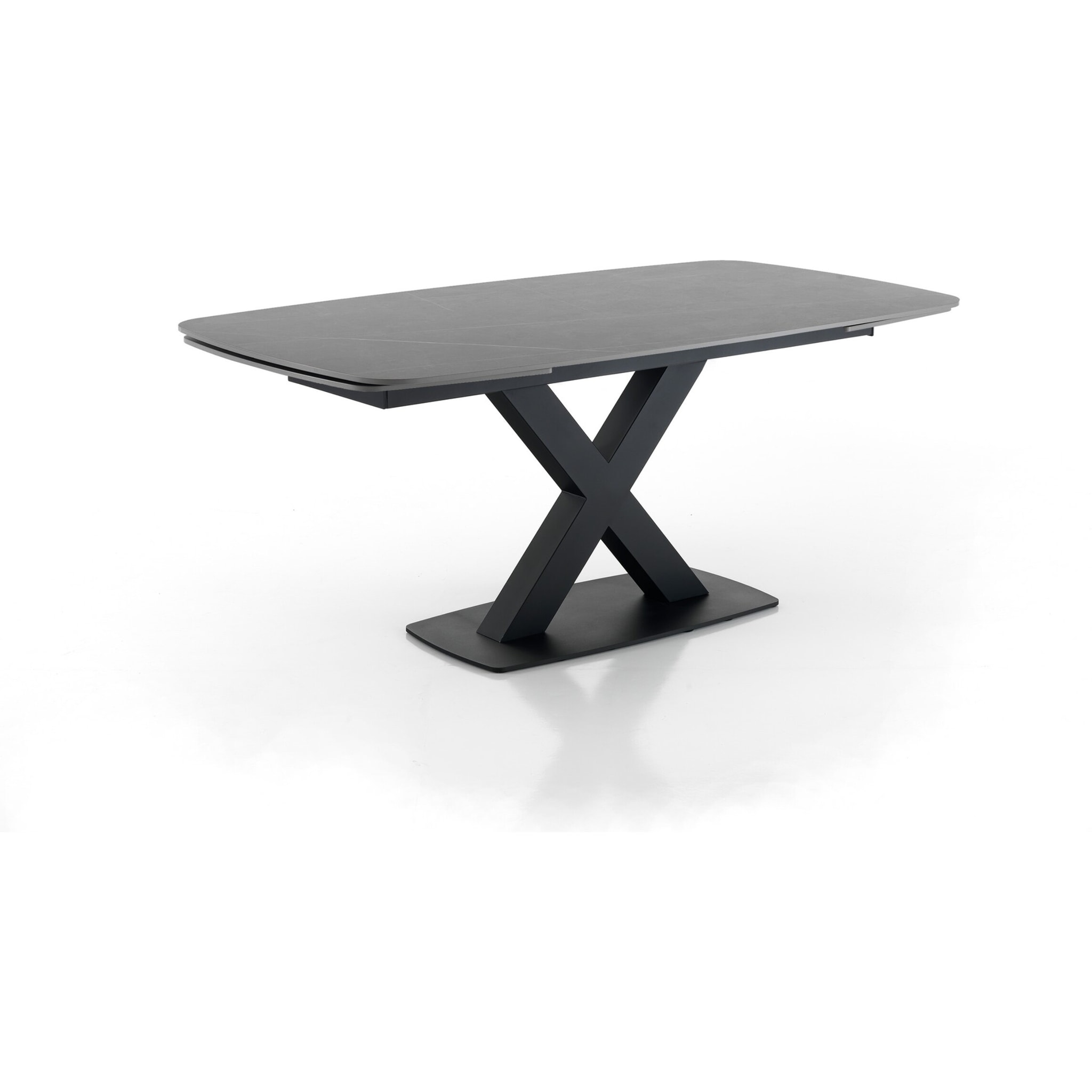 Tomasucci Table à rallonge ALEXA GRIS MARBRE