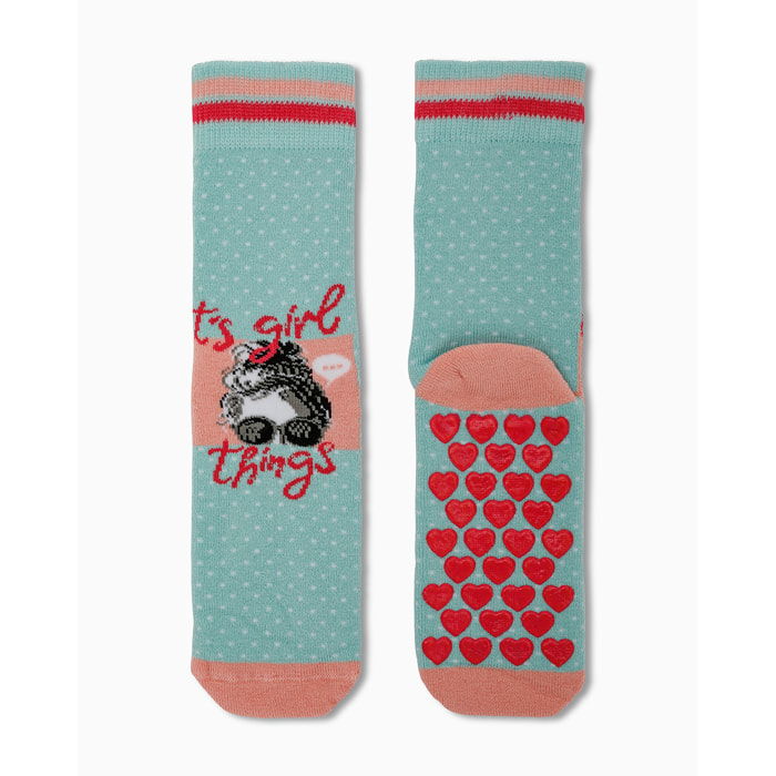 CALZINO CORTO ANTISCIVOLO BIMBA AMBRA