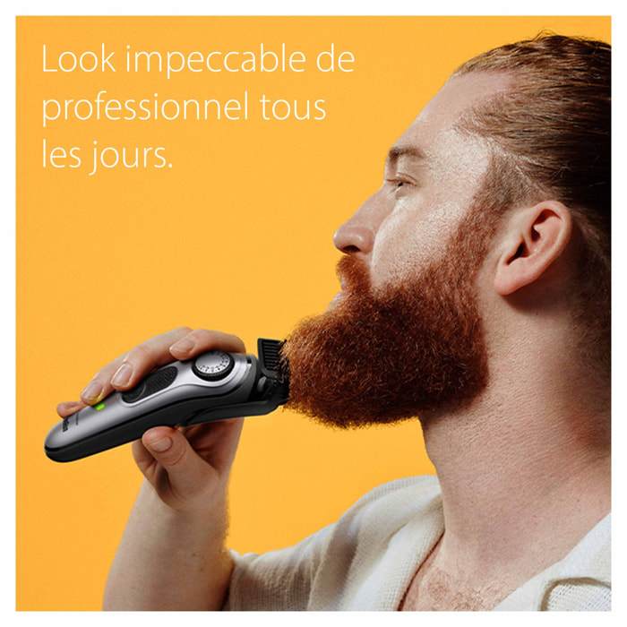 Braun Tondeuse à Barbe - Series 7 BT7420 - Avec Outils Professionnels - Noir/Gris