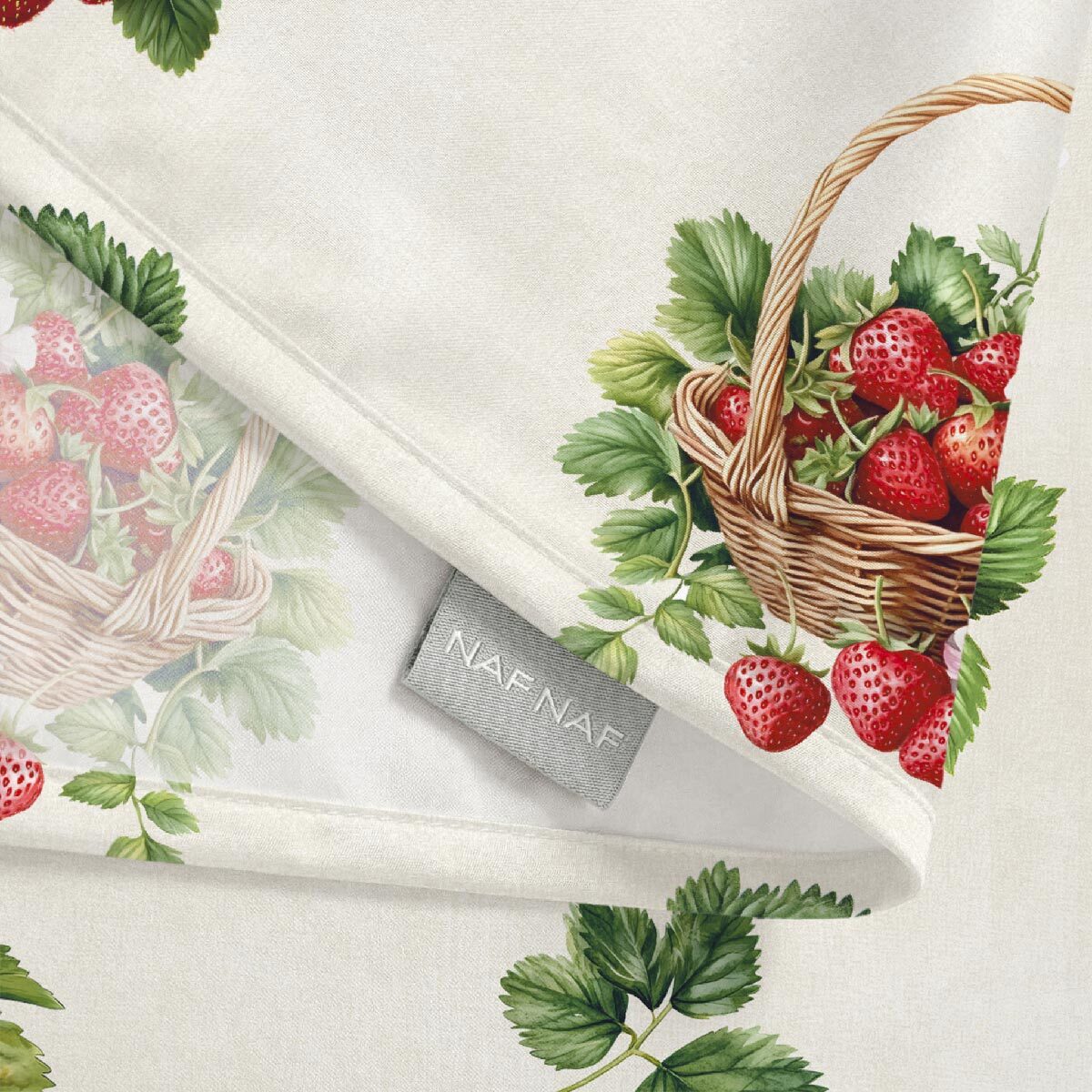 Mantel antimanchas Fresas - 100% algodón -