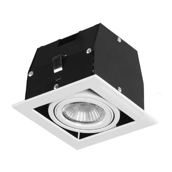 FORLIGHT Downlight Ip23 Cardan Simple Gu10/G5,3 50W Blanco 857Lm