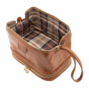 Pochette  unisex In Vera pelle Made in Italy 25x18x16 cm