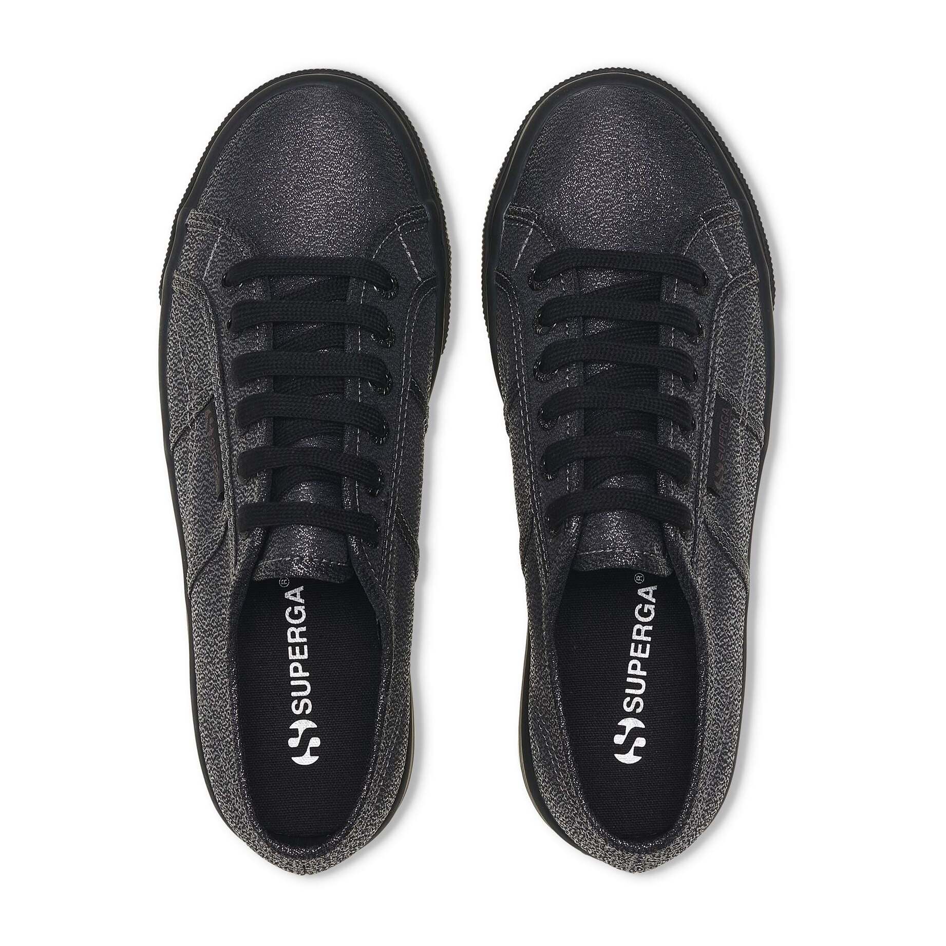 Superga - Zapatos de mujer Mujer Negro - 2790 PLATFORM LAME