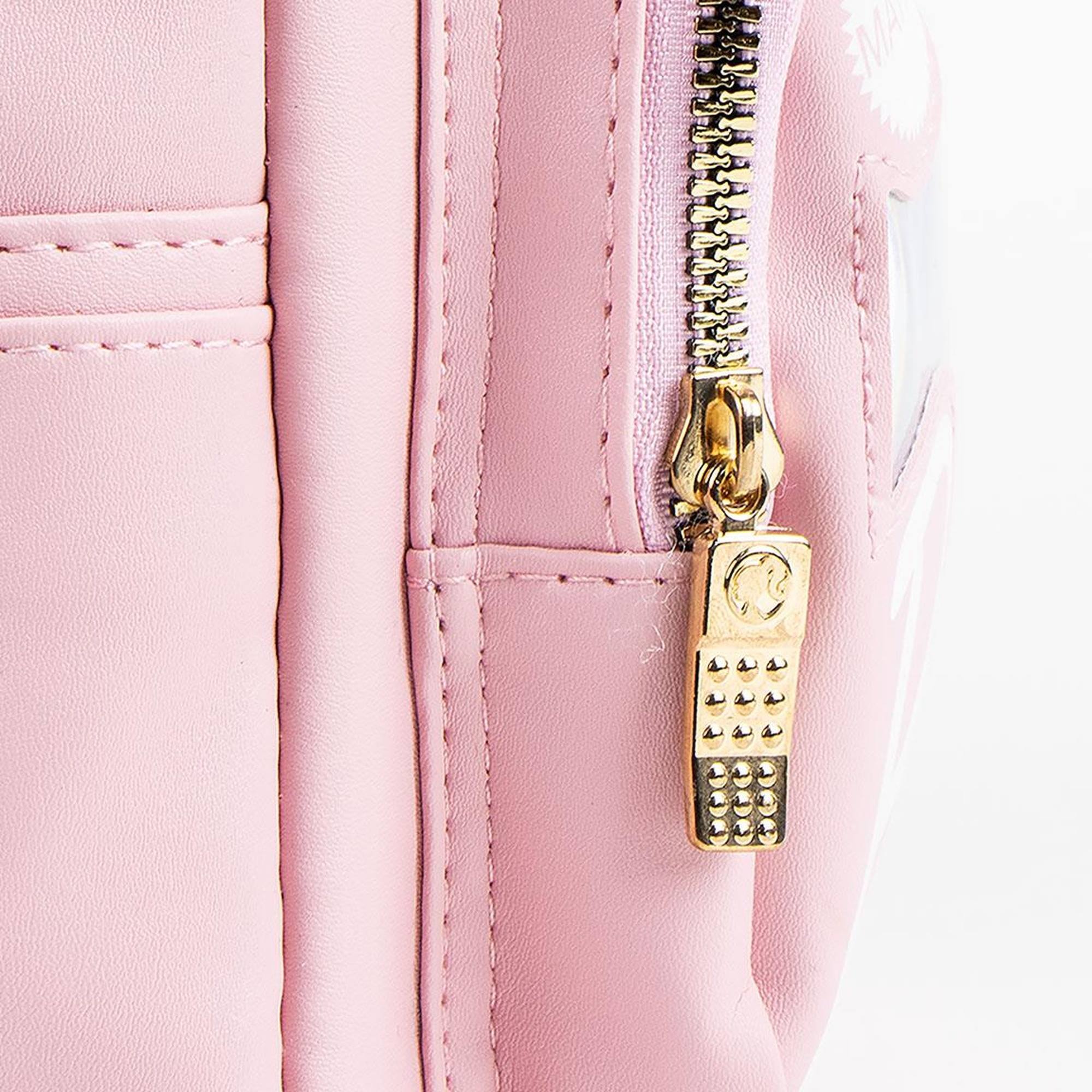 Mochila casual moda en polipiel barbie color rosa
