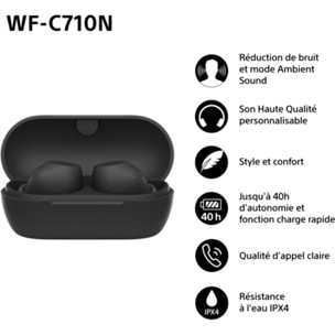 Ecouteurs SONY WF-C710N Noir