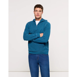 Sudadera con Capucha Azul - Camies