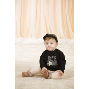 T-shirt Bambino A Maniche Lunghe Colore Nero