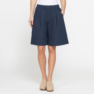 BERMUDA IN MISTO LINO COMFORT FIT
