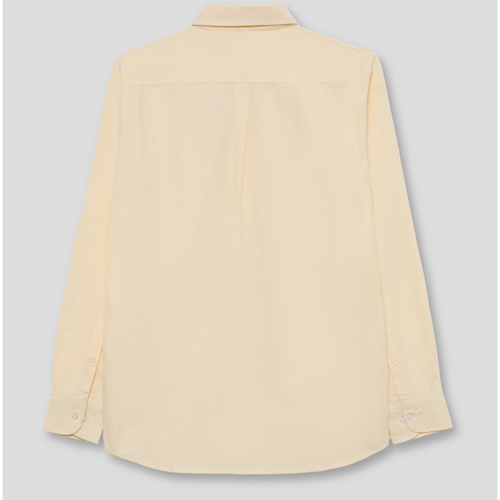 Camisa Oxford para niño de 2 a 16 años, disponible en varios colores | Color: Amarillo crema | Composición: 100% Algodón | Talla: 2 años | Street Monkey