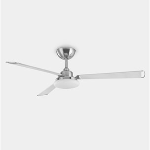 Forlight Ventilador Calima LED 15.9W 3000K Níquel satinado Blanco 551lm