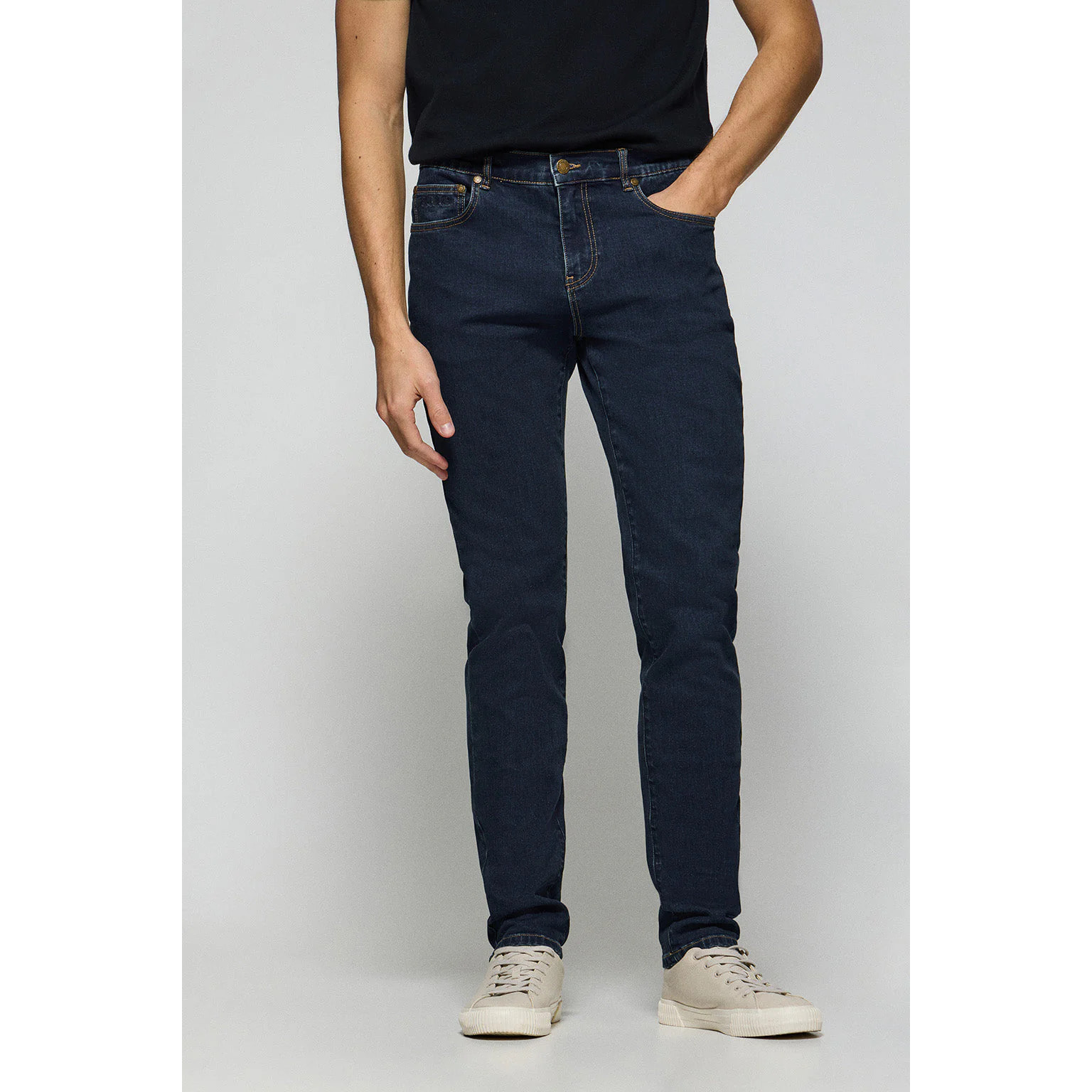 Jeans Tate blu indaco con particolari Polo Club