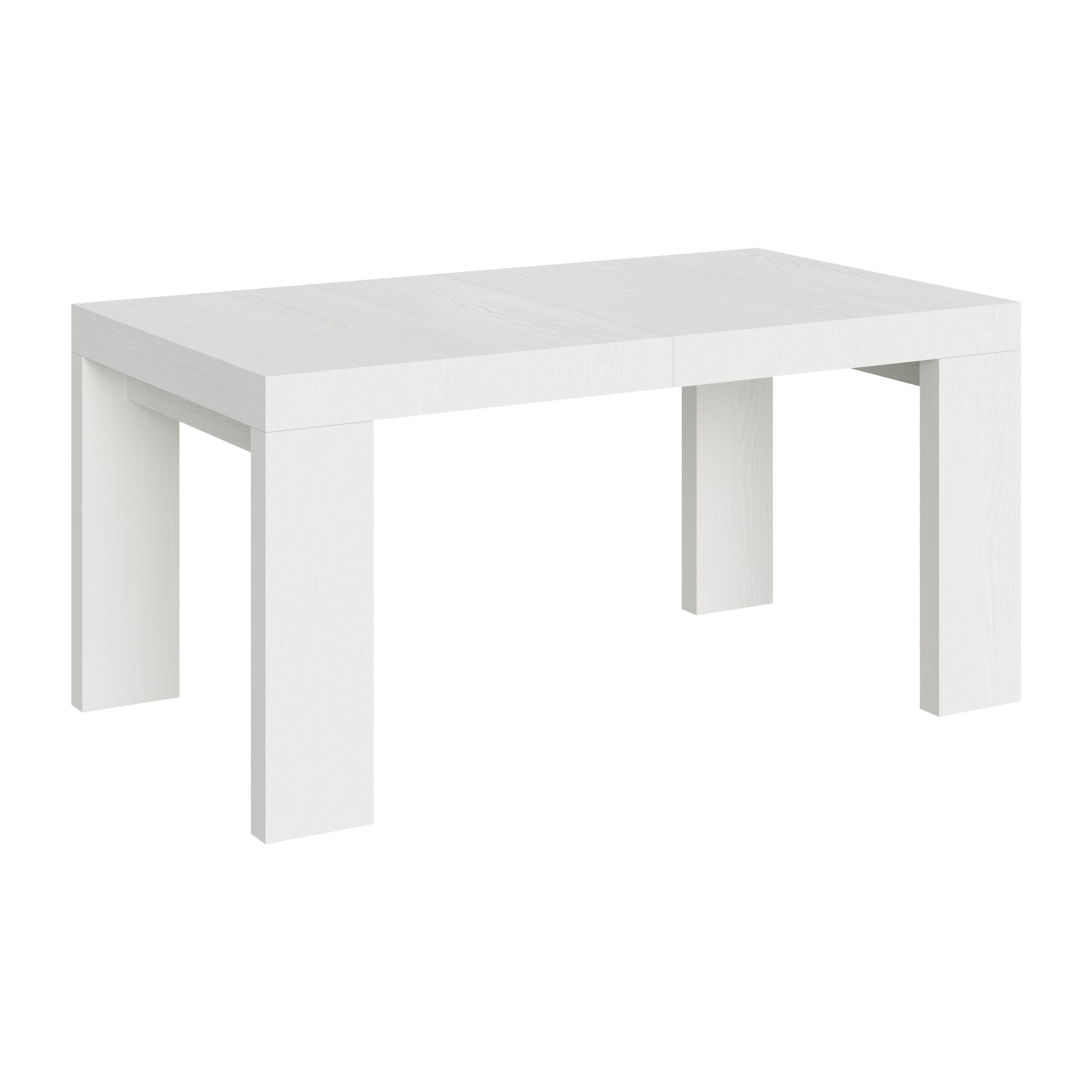 Table Roxell Extensible Frêne Blanc 90x160 Allongée 264