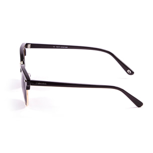 Occhiali da sole OCEAN MR. BRATT - montatura nera lucida con lenti Revo blu
