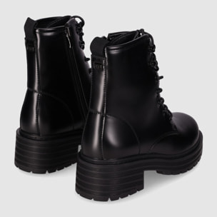 Botines - Negro - Tacón: 4 cm