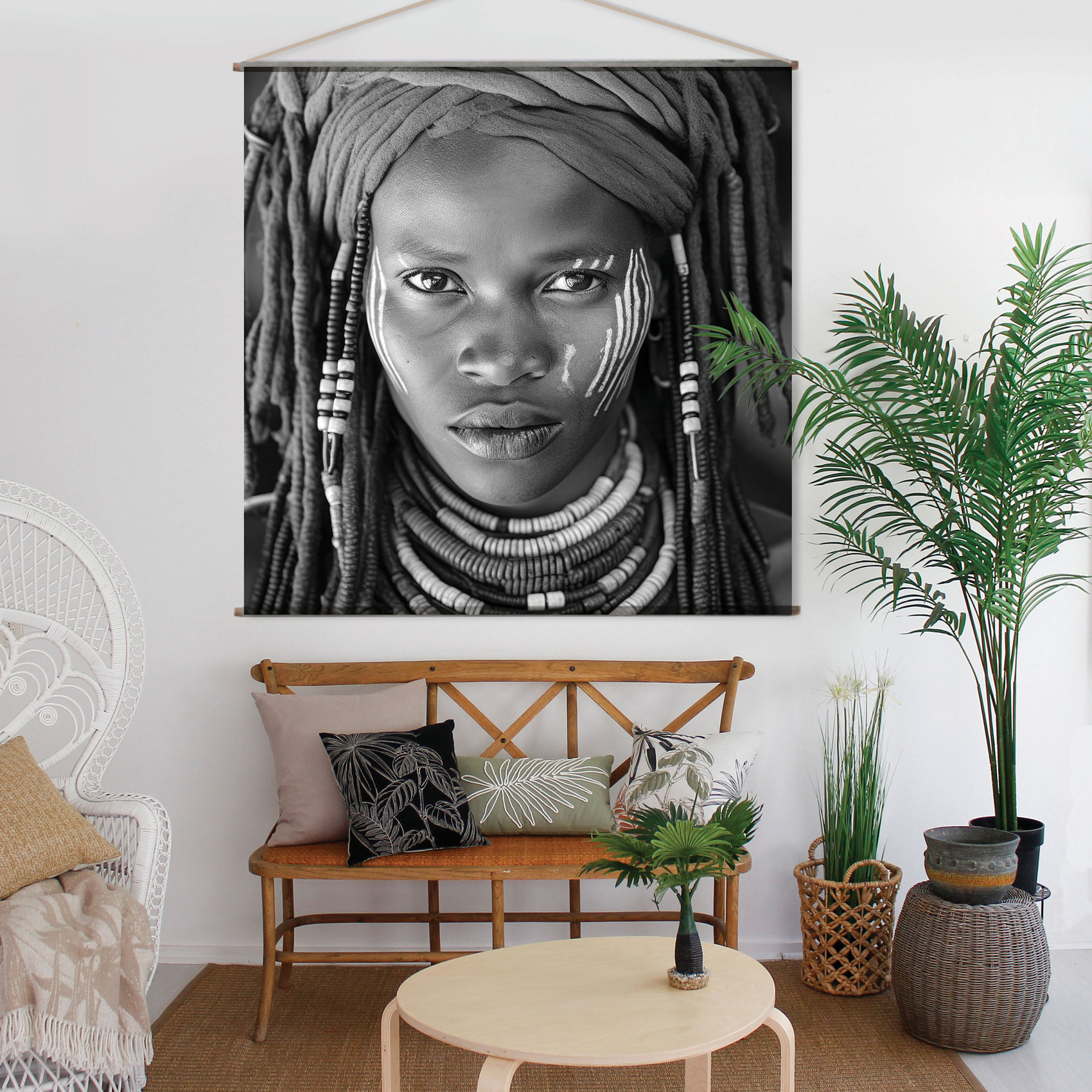 Toile murale femme - Noir