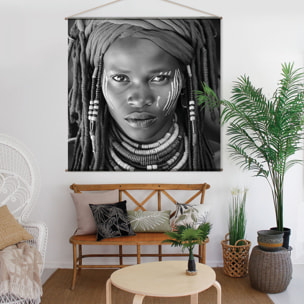 Toile murale femme - Noir
