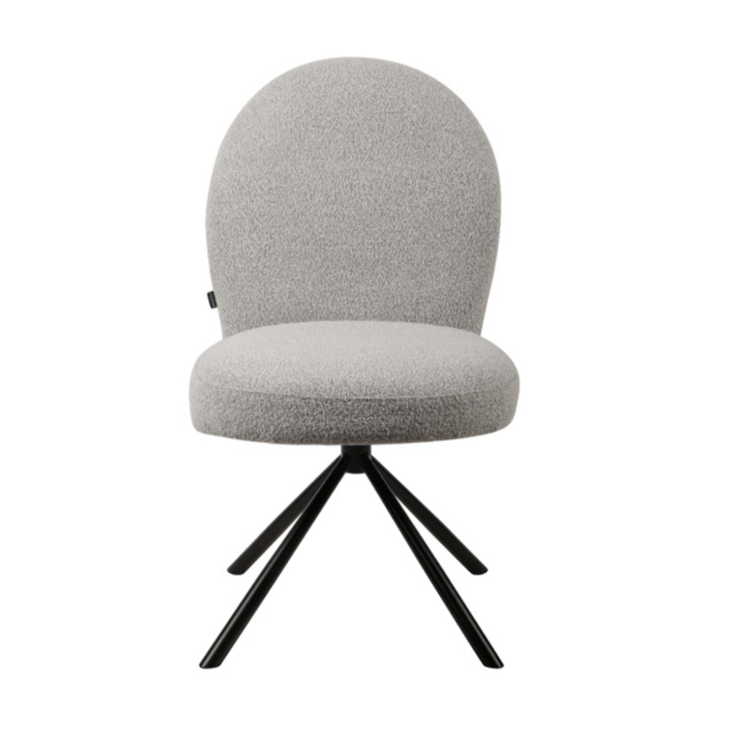 Chaise rotative 180° en tissu bouclette - BÉRANGÈRE