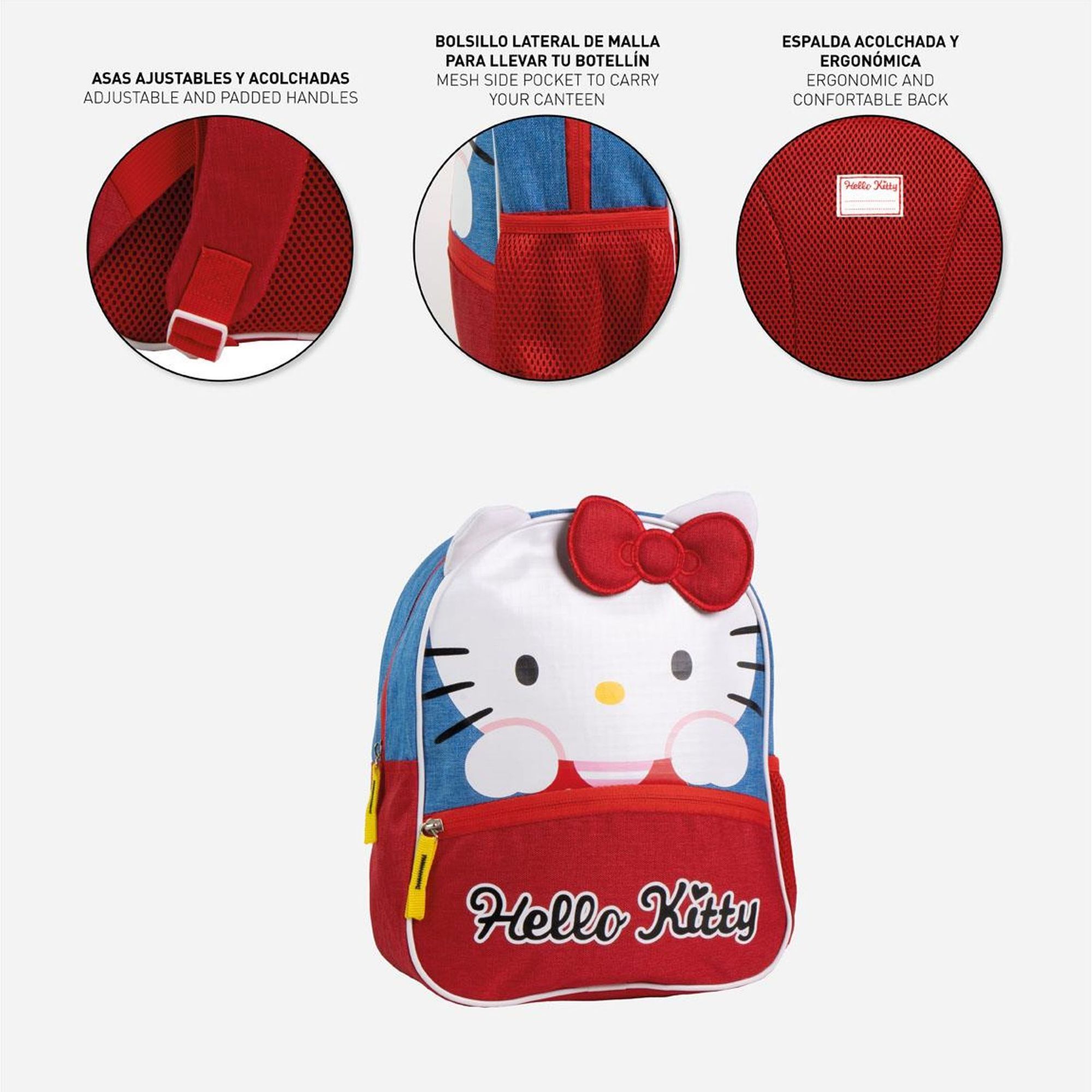 Mochila Infantil Escolar Hello Kitty