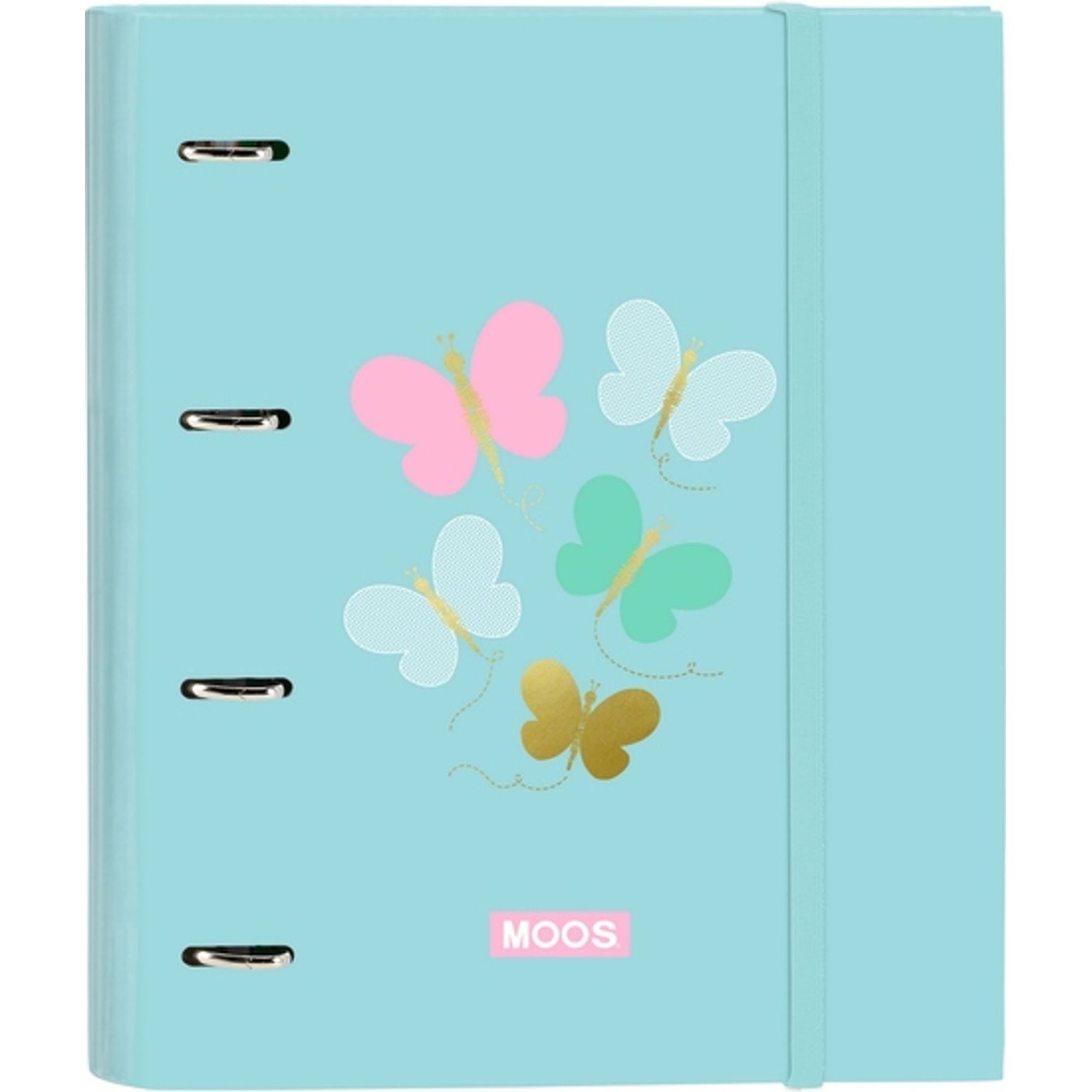 Carpeta 4 anillas 35mm c/recambio moos "butterflies"