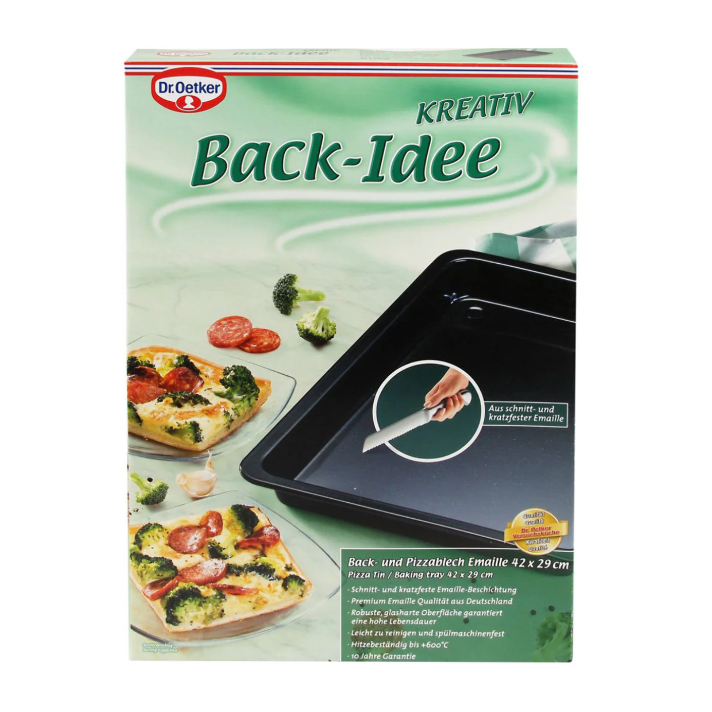 Plat cuisson pizza au four Dr Oetker Back-Idee Kreativ