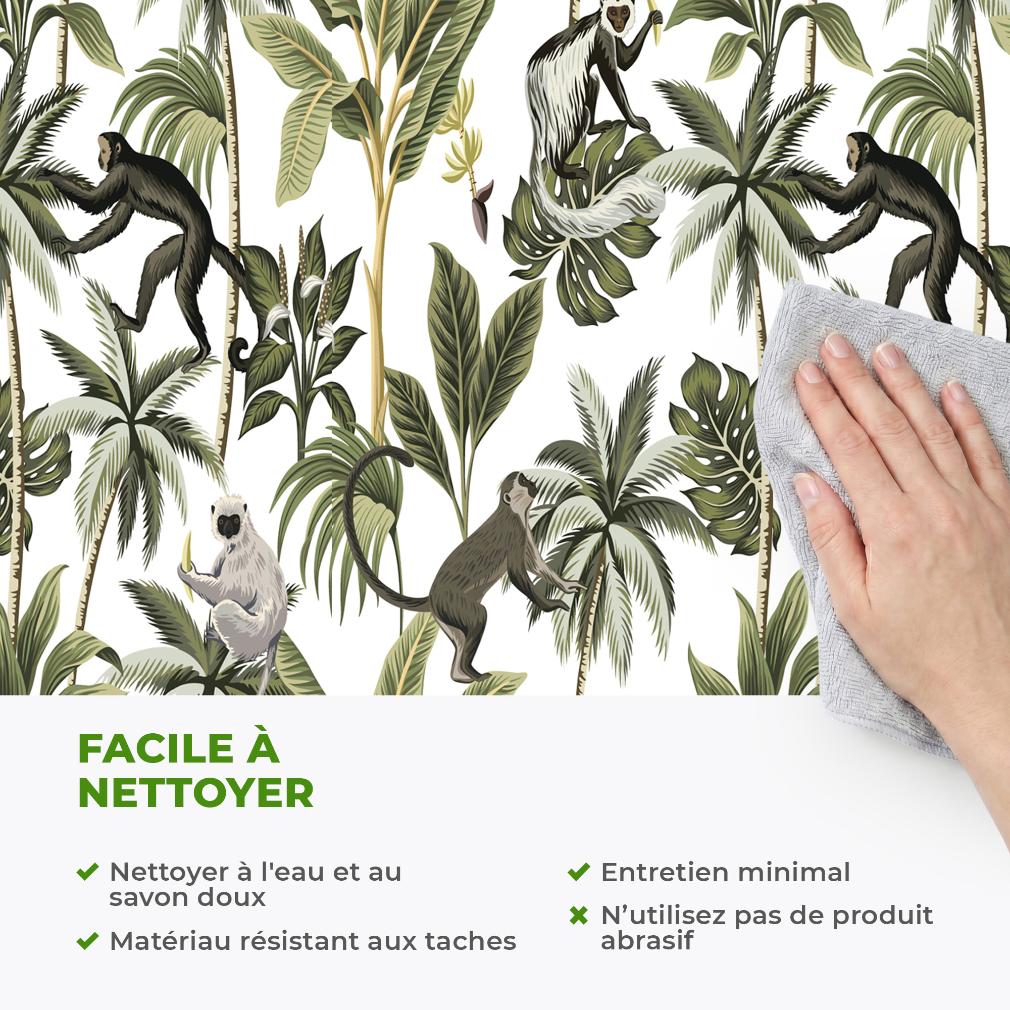 Sticker effet papier peint - PANDO