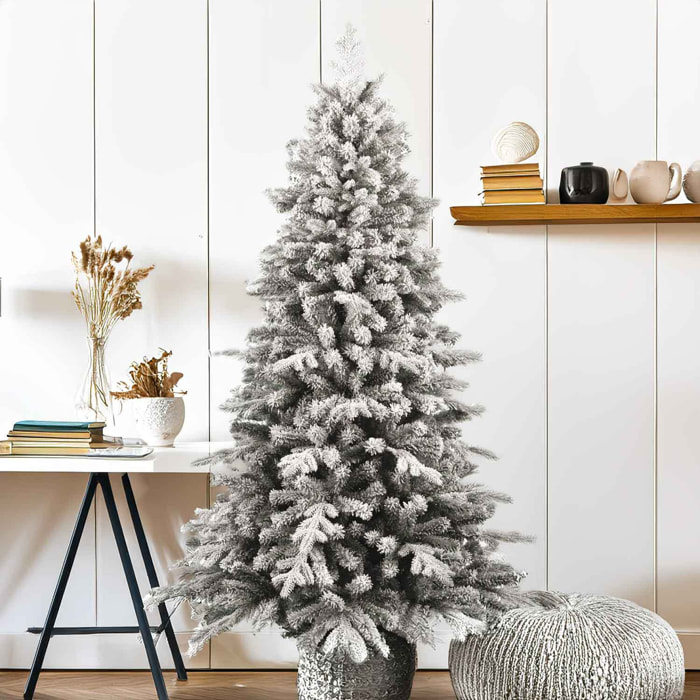 Galaxy - Albero di Natale innevato glitter in PE e PVC ø111x210H, 948 rami